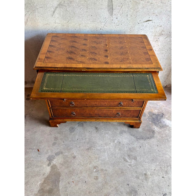 Vintage Chippendale-Style Chest of Drawers With End-Grain Veneer, 1970s For Sale - Image 4 of 9
