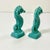 Aqua 1970s Vintage Boho Chic Coastal Hollywood Regency Seahorse Salt & Pepper Shakers - A Pair. For Sale - Image 8 of 10