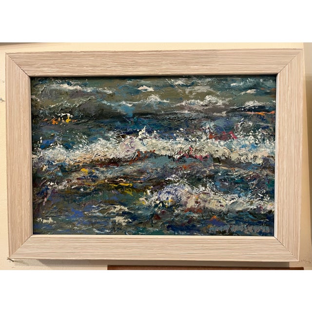 2020s Contemporary, Original, Expressionist, Seascape, Oil Painting, by Van Ness For Sale - Image 5 of 8