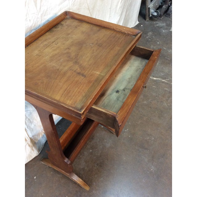 Brown Mid 20th Century French Side Table For Sale - Image 8 of 13