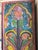 Mid-Century Modern Hand-Painted Lotus Tree of Life Carved Wood Panel – Vintage Indian Barn Door Wall Art 84x36 For Sale - Image 3 of 5