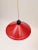 Pair of Mid Century Lamps / Red Hanging Lamps For Sale In New York - Image 6 of 6