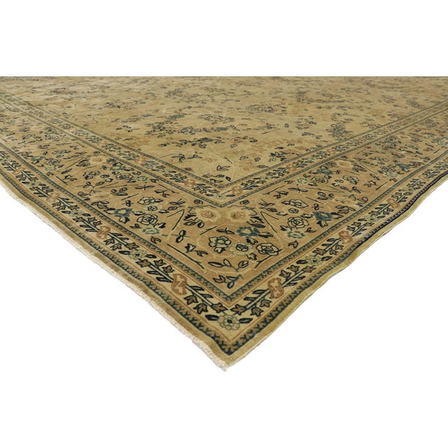 77431 Antique Indian Mogul Rug, 12'07 x 18'10. The Noble Frondescence: A Late 19th Century Indian Mogul Masterpiece of...