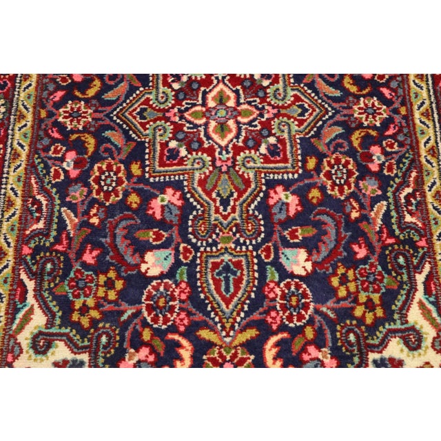 Modern Vintage Persian Hamadan Rug - 01'11 X02'10 For Sale - Image 3 of 10