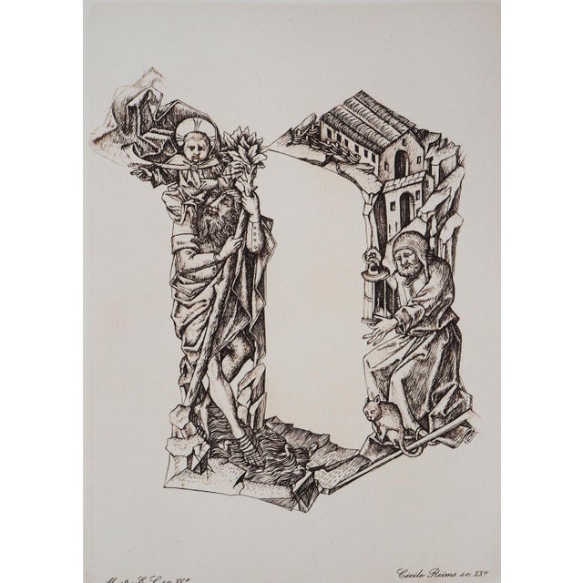 Modern Cecile Reims, the Cycle, Engraving For Sale - Image 3 of 9