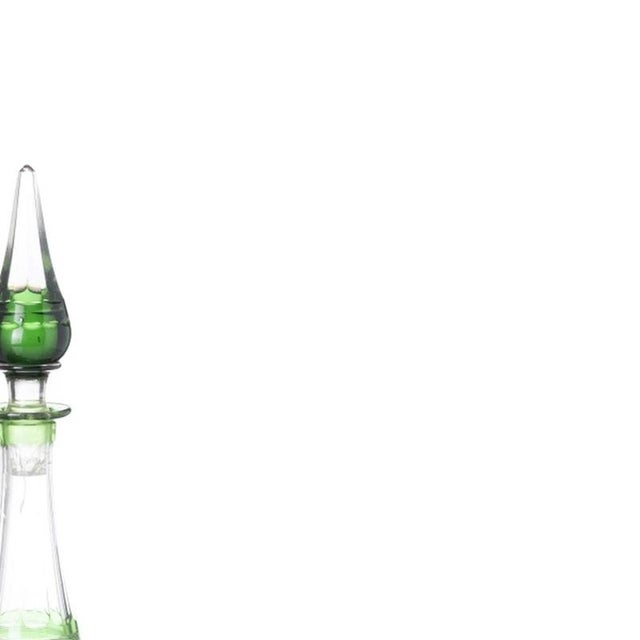 Antique Liquor Bottle with Silver, 1800s, Set of 7 For Sale - Image 4 of 6