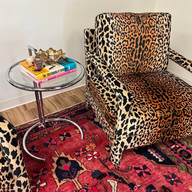 Glass 1960s Eileen Gray’s E-1027 Style Tubular Chrome Side Table For Sale - Image 7 of 9