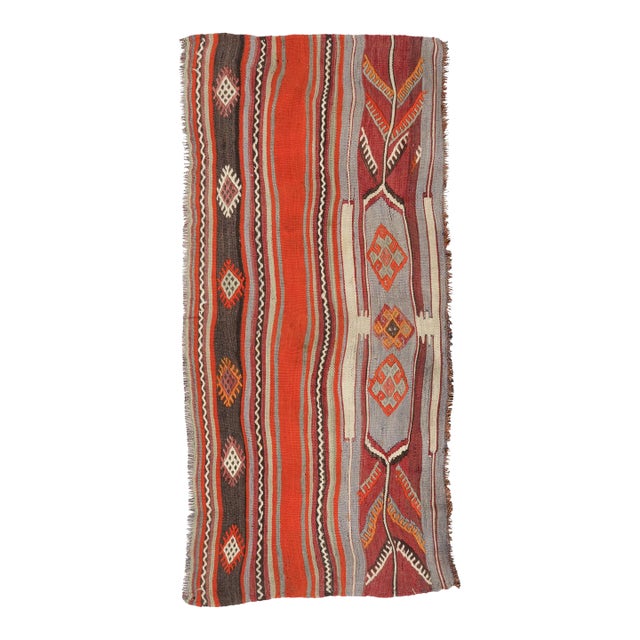 Small Vintage Kilim Rug - 2`6″ X 5`6″ For Sale
