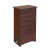 Oriental Chinese Brown 8 Drawers Slim File Storage Cabinet For Sale - Image 4 of 8