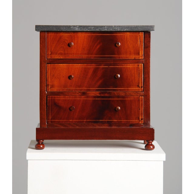 Wood Miniature Chest of Drawers, 1850 For Sale - Image 7 of 7