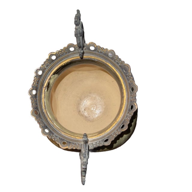 19th Century French Barbotine Majolica Vase by Théodore Lefront and E. Nouviant, With Ormolu Mounts For Sale - Image 9 of 11