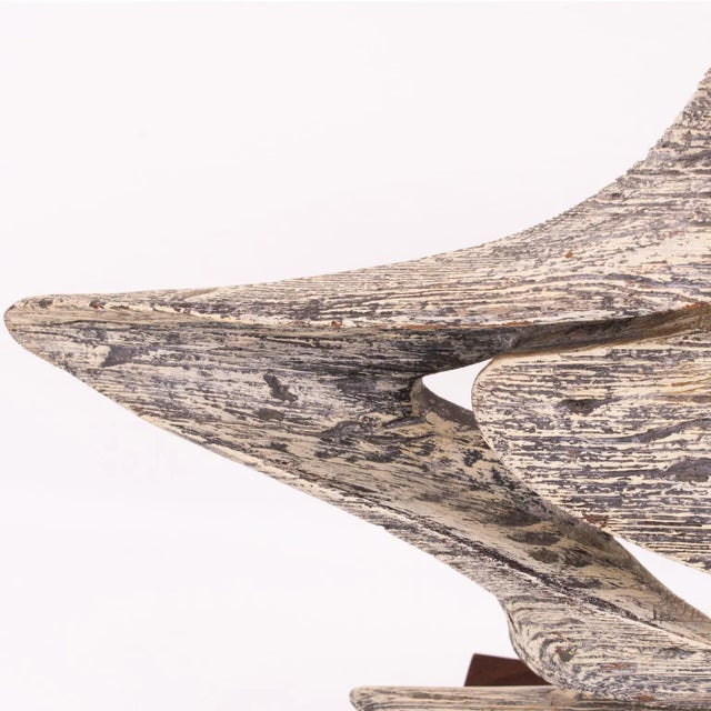 Mid-Century Modern Bleached Wood Sculpture For Sale - Image 11 of 13