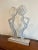 Postmodern Fred Garbotz Aluminum Figural Sculpture Memphis Era Signed For Sale - Image 4 of 6