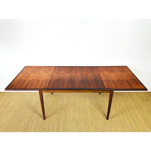 Brown Scandinavian Walnut Dining Table with Butterfly Extensions, 1960 For Sale - Image 8 of 18