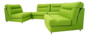 Vintage Modular Sofa, 1970s, Set of 4