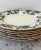 Royal Cauldon Floral Dinner Plate Set - Six Plates. Made in England. Stamped and numbered. Beautiful Crazing. Stamped...