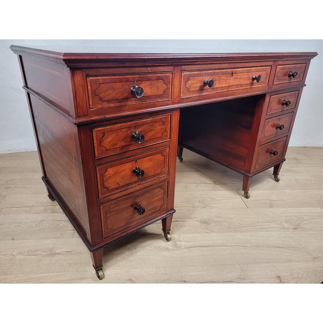 Antique Victorian Writing Desk from Maple & Co, 1890 For Sale - Image 3 of 18