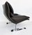 Mid-Century Modern 1980s Giovanni Offredi Saporiti Italia Onda Wave Chair, Black Leather, Chrome For Sale - Image 3 of 16