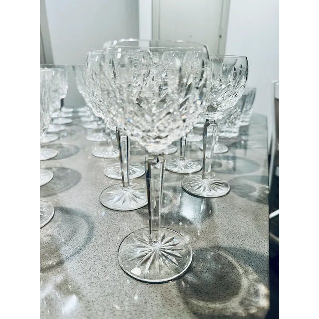 1970s Waterford Lismore Pattern Hand Cut Crystal Glassware Set- 61 Pieces For Sale - Image 11 of 11