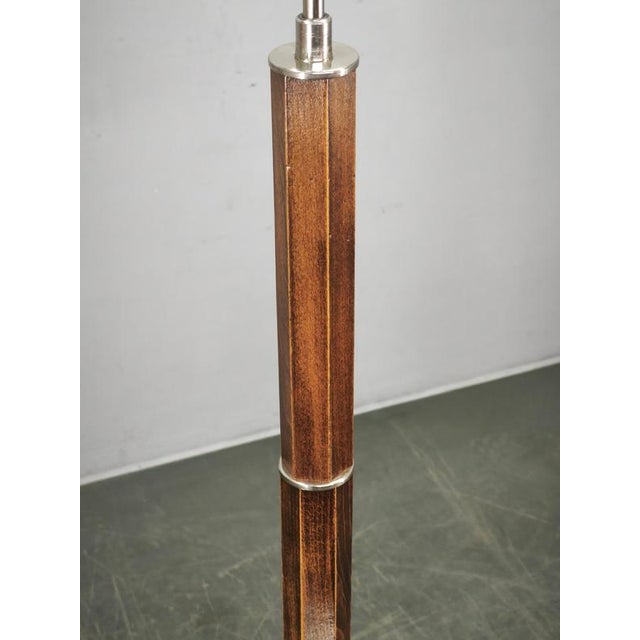 Czech Art Deco Adjustable Floor Lamp with Table, 1930s For Sale - Image 10 of 15