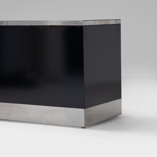 Chest in Laminate and Inox, 1970s For Sale - Image 6 of 11