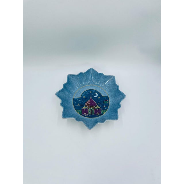 Blue Vintage Ceramic Bowl, 1975 For Sale - Image 8 of 8