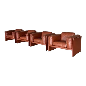 Vintage Mario Bellini "Duc" Lounge Chairs for Cassina - Set of 4