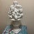White Mid-Century Italian White Glazed Ceramic Fruit Pyramid Topiary on Pedestal For Sale - Image 8 of 8