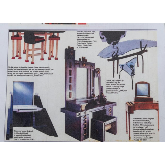 Bespoke Art Deco Revival London Plane & Ebony Dressing Table from Francesca Graham, 1984 For Sale - Image 9 of 18