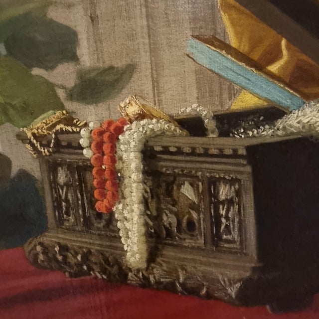 Still Life, Oil on Canvas, 1850s For Sale - Image 7 of 12