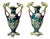Antique Art Nouveau Porcelain Vases with Handles from Julius Dressler Biela, Austria, 1910s, Set of 2 For Sale