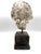 Stone Late 20th Century Attila’s Classical Fragment Head Sculpture on Pedestal - Reproduction For Sale - Image 7 of 8