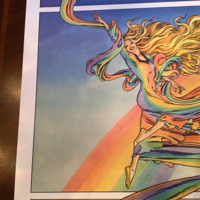 1990s Poster of Polychrome Signed and Numbered by Artist Eric Shanower 129/300 For Sale - Image 5 of 11