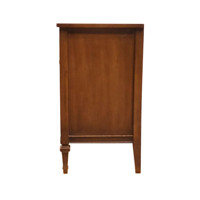 Thomasville Furniture Solid Walnut French Regency Style 62" Triple Dresser 7110-30 For Sale - Image 9 of 13