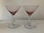Late 20th Century Hand-Blown Purple Amethyst Martini Glasses- a Pair For Sale - Image 5 of 5