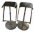 Adjustable Stools in Curved Wood and Chromed Steel from Pedrali, Set of 4 For Sale