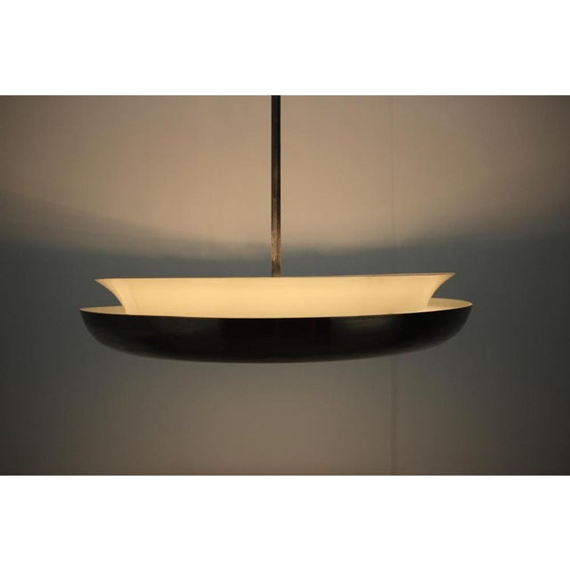 Art Deco UFO Pendant Light by Josef Hůrka for Napako, 1930s For Sale - Image 14 of 17