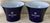 Rare matching pair of vintage Taittinger Champagne advertising ice buckets.These sleek, flared buckets feature a deep...