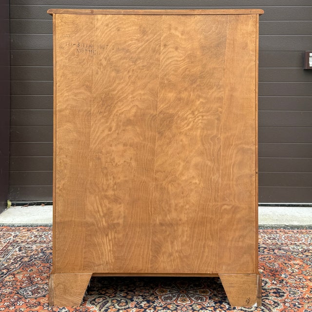 1960s Ethan Allen Heirloom Collection American Traditional Solid Maple 6 Drawer Highboy Dresser (10-5014 Nutmeg) For Sale - Image 9 of 12