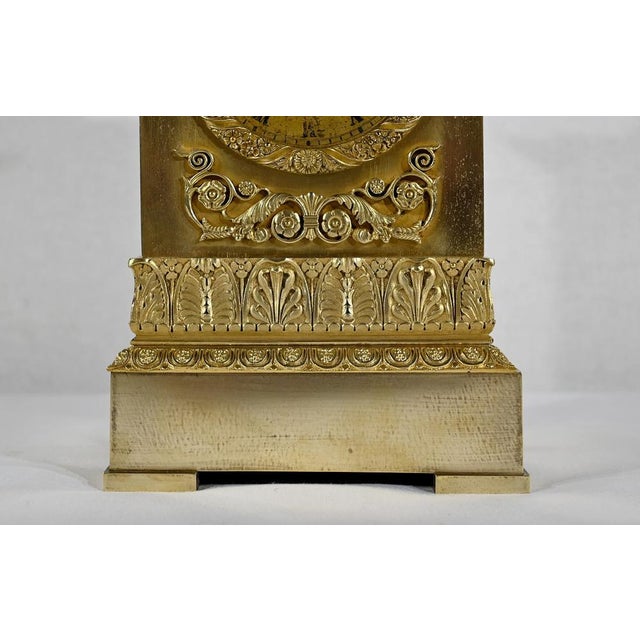 Golden Bronze Clock by A. Destape, 1800s For Sale - Image 12 of 18