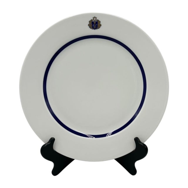 Mid 20th Century Vintage Royal Palm Yacht & Country Club Boca Raton Plate 12”d For Sale - Image 5 of 8