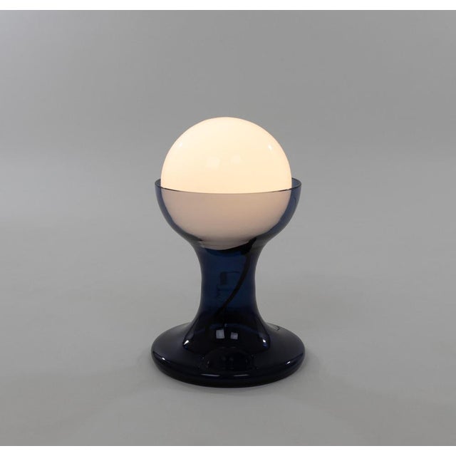 LT 215 table lamp designed by Carlo Nason and manufactured in the 1960s by Murano glassmaker A.V. Mazzega. The lamp is...