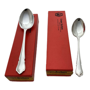 1980s Set of 12 Dessert Spoon, Du Barry