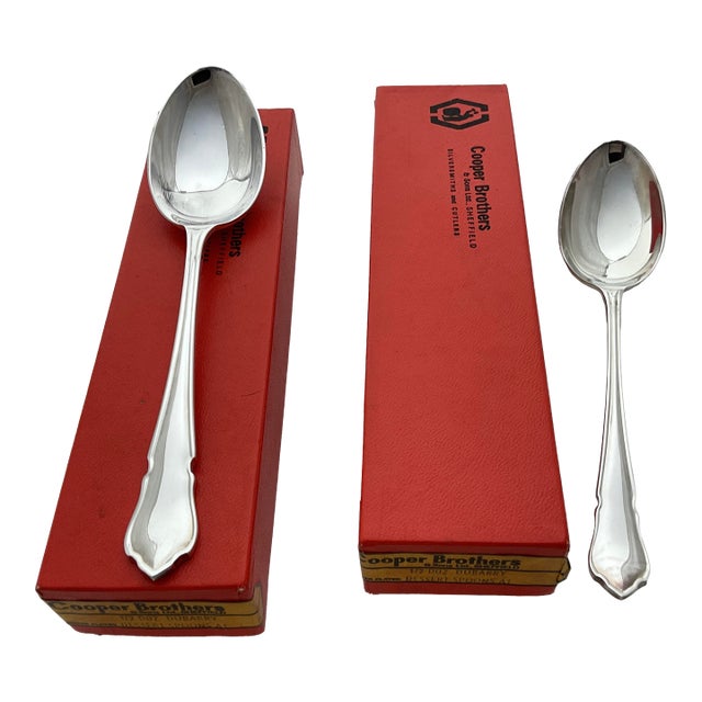 New 11980s Set of 12 Dessert Spoon, Du Barry For Sale