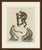 This antique monkey print shows three primates, a long armed ape that is probably a gibbon and two monkeys, on an original...