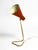 1950s Large Mid-Century Modern Brass Table Lamp with Brick Red Shade, 1950s For Sale - Image 5 of 18