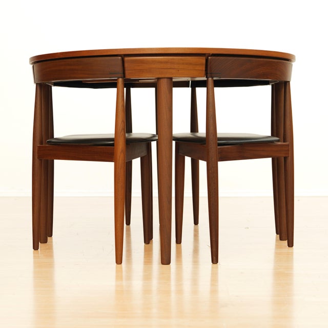 Brown 1970s Roundette Dining Table and Chairs by Hans Olsen for Frem Rojle For Sale - Image 8 of 18