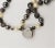 Hattie Carnegie Vintage 1950s Signed Hattie Carnegie Beaded Faux-Hematite & Faux-Pearl Greyscale Bracelet For Sale - Image 4 of 8