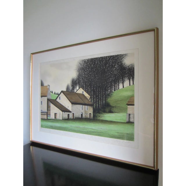 1970s Jacques Deperthes Impressionist Pencil Signed Gouache For Sale - Image 13 of 16