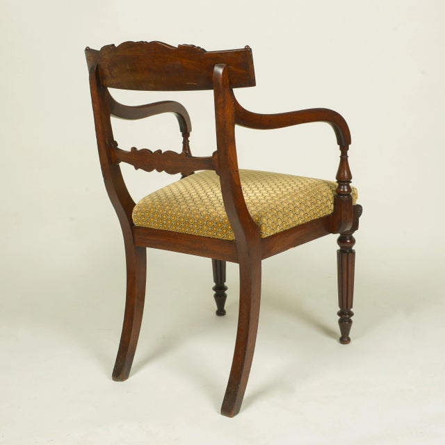 Wood A George IV Mahogany Armchair For Sale - Image 7 of 10